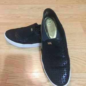 Michael Kors black tennis shoes